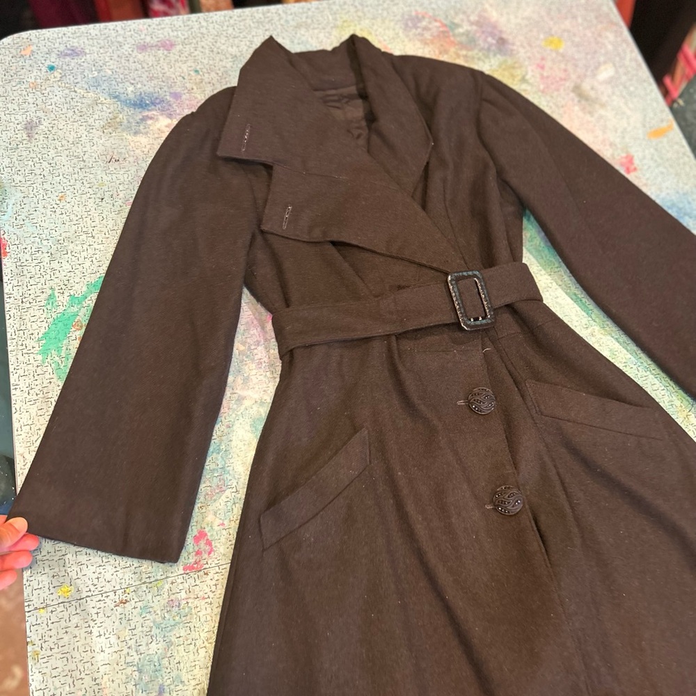 Black Vintage Coat - Picture 7 of 14